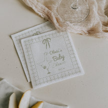 Handgezeichnete Retro-Alberne Gänse-Babydusche