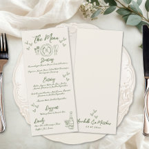 Handgezeichnete Retro-Hochzeit