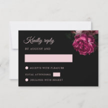 Handgezeichnete Rosen Schwarzes Floral