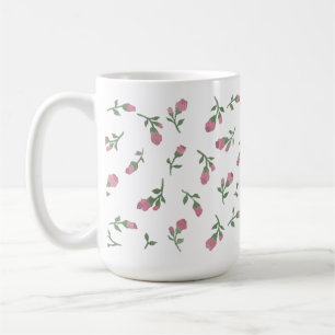 Handgezeichnete Rosenknospe-Tasse Kaffeetasse