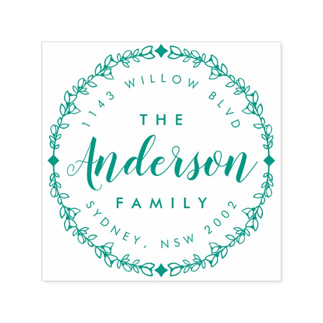 Handgezeichnete rustikale Skriptfamilie Rücksendea Permastempel (Design)