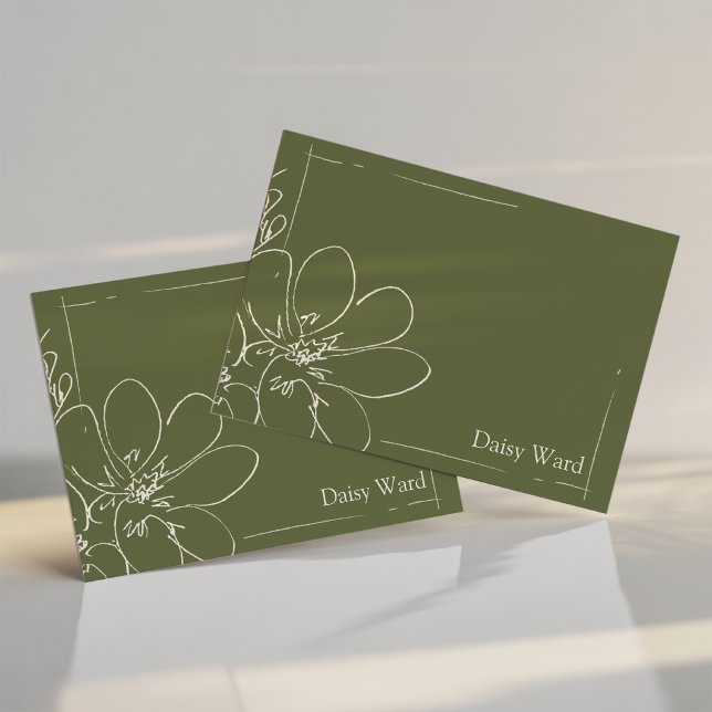 Handgezeichnete rustikale Wildblume personalisiert (Von Creator hochgeladen)