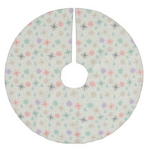 Handgezeichnete Schneeflocken Weihnachtsbäume Mult