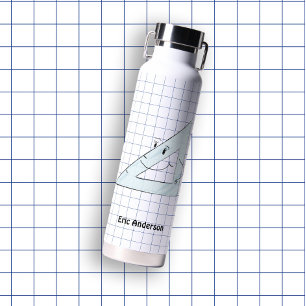 Handgezeichnete Schule versorgt Set- Platz Trinkflasche