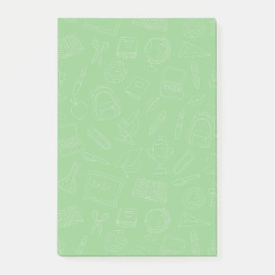 Handgezeichnete Schulspeisung Post-it Klebezettel