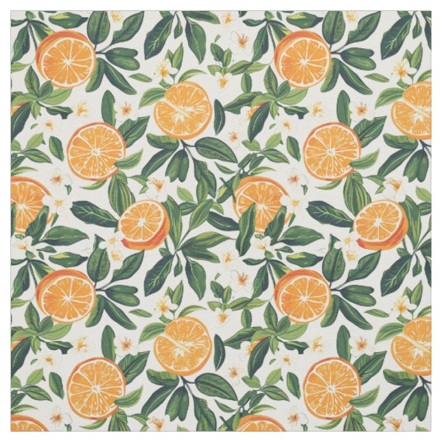 Handgezeichnete Sommerfrüchte  Stoff (Muster)