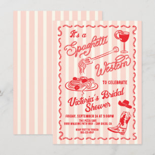 Handgezeichnete Spaghetti Western Italienische Cow Einladung