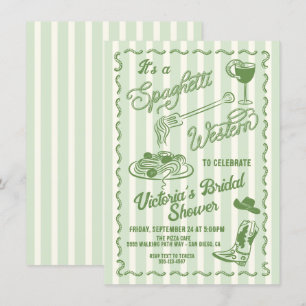 Handgezeichnete Spaghetti Western Italienischer Co Einladung
