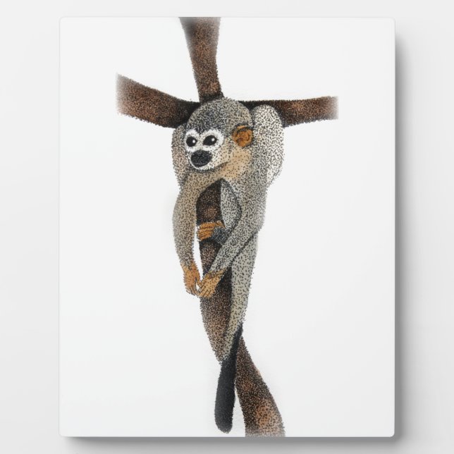 Handgezeichnete Spinnentiftkunst Fotoplatte (Vorderseite)