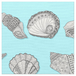 Handgezeichnete Stranddekor-Farbe Stoff