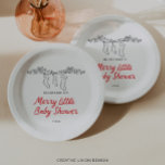 Handgezeichnete Strümpfe Merry Little Baby Shower Pappteller<br><div class="desc">Jeder, der eine Weihnachtsdusche plante, Liebe unsere Vorführungen mit einem charmanten, handgezeichnet Weihnachtsillustrierungsthema. Die Weihnachtsdusche verbindet die festliche Eleganz mit der Praxisnähe. Das handgezeichnete illustrierte Design fügt eine Touch von Wärme und Laune hinzu, die sich perfekt für saisonale Feiern eignet. Mit lustigen, festlichen Schriftart, die Aufmerksamkeit und Set in einem...</div>