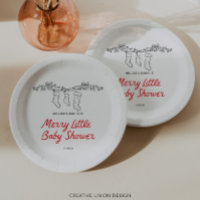 Handgezeichnete Strümpfe Merry Little Baby Shower