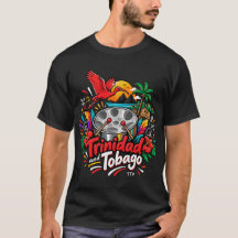 Handgezeichnete Trinidad und Tobago Reise Kunst La