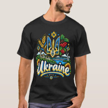 Handgezeichnete Ukraine-Reise-Kunst-Sehenswürdigke