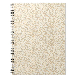 Handgezeichnete Vintage Blumenmuster Notizblock