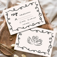 Handgezeichnete Vintage Schwarz-Weiß-Hochzeit