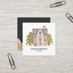 Handgezeichnete Visitenkarte für den realen Anwese