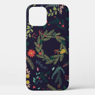 Handgezeichnete Weihnachtsblumen: Vintage-Sammlung Case-Mate iPhone Hülle