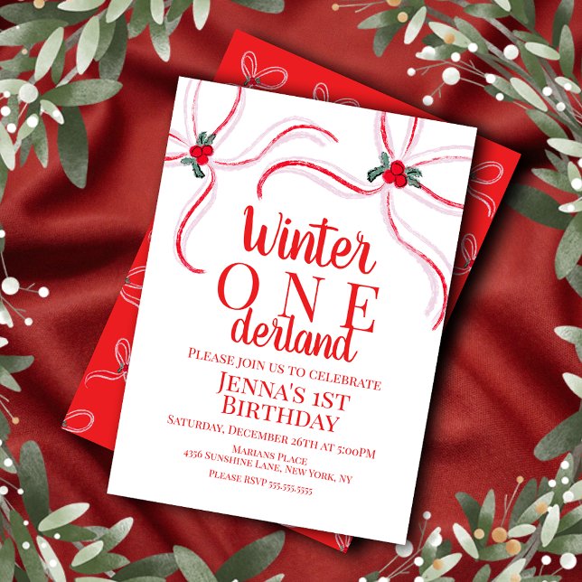 Handgezeichnete Weihnachtsbögen Geburtstagsfeier Einladung (Von Creator hochgeladen)