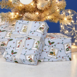 Handgezeichnete Weihnachtsgänse - Geschenkpapierro Geschenkpapier