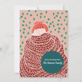 Handgezeichnete Weihnachtsillustrierung Feiertagskarte