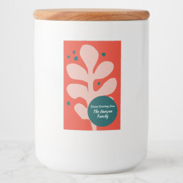 Handgezeichnete Weihnachtsillustrierung Lebensmitteletikett