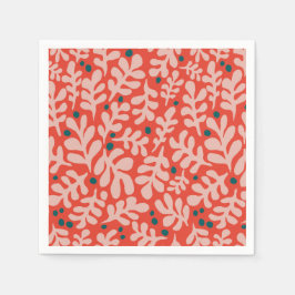 Handgezeichnete Weihnachtsillustrierung Serviette