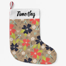 Handgezeichnete Weihnachtsnachtsnacht Kleiner Weihnachtsstrumpf