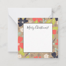 Handgezeichnete Weihnachtsnachtsnacht Mitteilungskarte