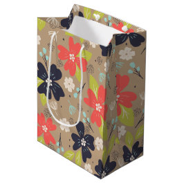 Handgezeichnete Weihnachtsnachtsnacht Mittlere Geschenktüte