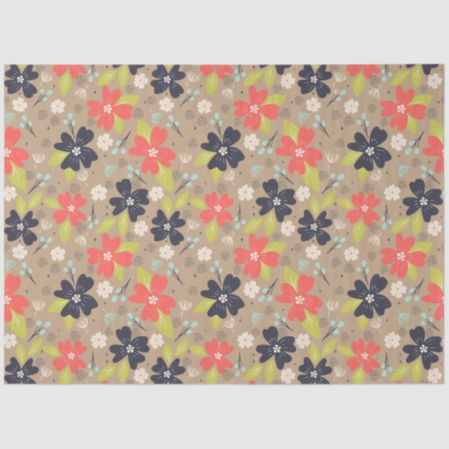 Handgezeichnete Weihnachtsnachtsnacht Seidenpapier (Vorderseite)