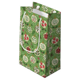 Handgezeichnete Weihnachtsornament-Geschenktasche Kleine Geschenktüte