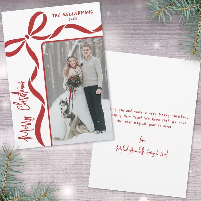 Handgezeichnete Whimsical Frohe Weihnachten (Hand Drawn Whimsical Merry Christmas Holiday Card)