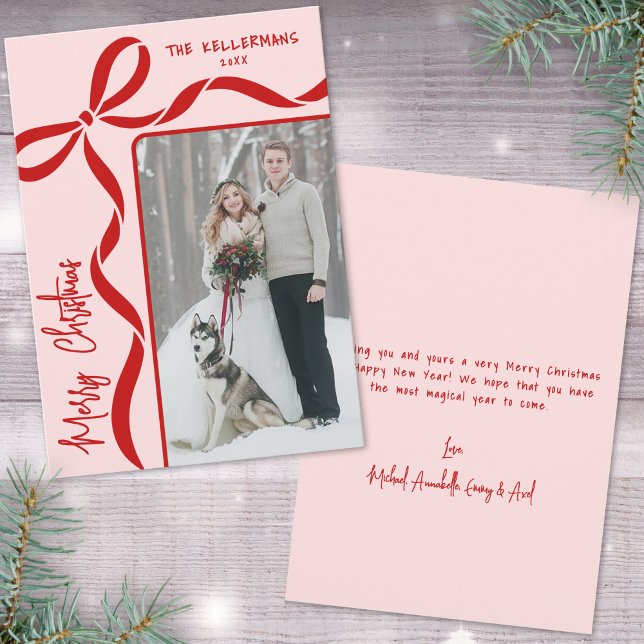 Handgezeichnete Whimsical Frohe Weihnachten (Hand Drawn Whimsical Merry Christmas Holiday Card)