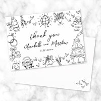 Handgezeichnete whimsical Wedding