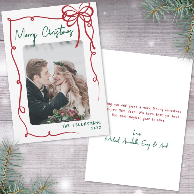 Handgezeichnete Whimsical Weihnachten (Hand Drawn Whimsical Christmas Holiday Card)