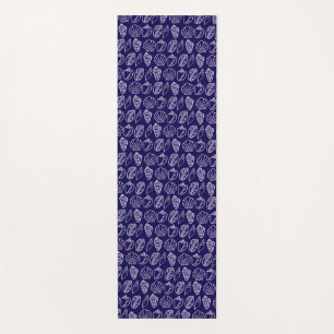 Handgezeichnete Yoga-Matte mit Muschelmuster Yogamatte