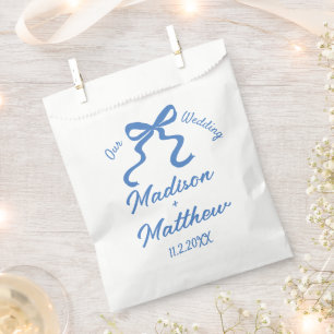 Handgezeichnete Zeichnungen Doodles Ribbon Bow Hoc Geschenktütchen