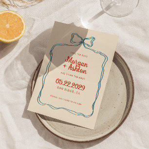 Handgezeichneter Bogenrahmen Hochzeit Save The Date