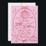 Handgezeichneter Buchsencocktail im 30. Lebensjahr Einladung<br><div class="desc">Feiern Sie Ihren Meilenstein 30. Geburtstag im Stil mit diesem schicken Pink Disco Ball Einladung. Mit einem spielerischen Disco-Ball-Design, einem Martini-Glas und Kuchenbildern auf einem lebhaften rosa Hintergrund ist diese individuell gestaltbare Einladung perfekt für einen lustigen und festlichen Abend. Personalisieren Sie den Text einfach, um Ihre Party-Details einzubinden und schaffen...</div>