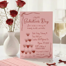 Handgezeichneter Coquette-Champagner-Turm Galentin