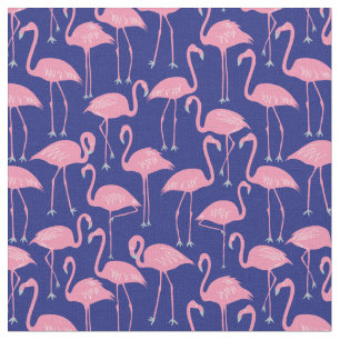 Handgezeichneter Flamingo Tropisches Nähen & Qui Stoff