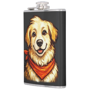 Handgezeichneter glücklicher Golden Retriever Swea Flachmann