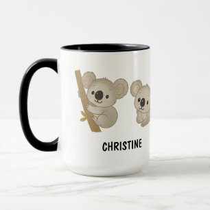 Handgezeichneter Koala-Bär Benutzerdefiniert Süß Tasse
