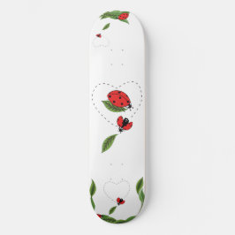 Handgezeichneter Lady-Bug Skateboard