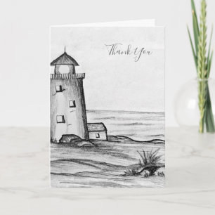 Handgezeichneter Leuchtturm mit Felsen friedliche Karte
