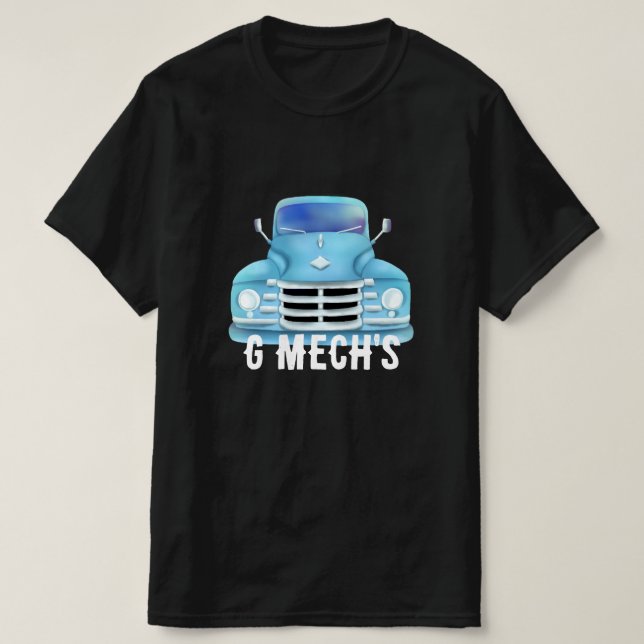 Handgezeichneter Old Truck GMech-T - Shirt (Design vorne)