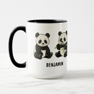 Handgezeichneter Panda-Bär Benutzerdefiniert Süß Tasse