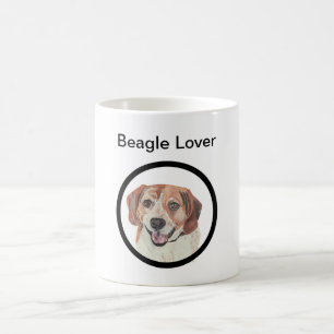 Handgezeichneter Pastel Beagle Hund Lover Tasse