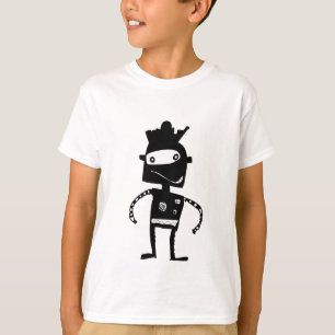 Handgezeichneter Robot-T - Shirt für Kinder